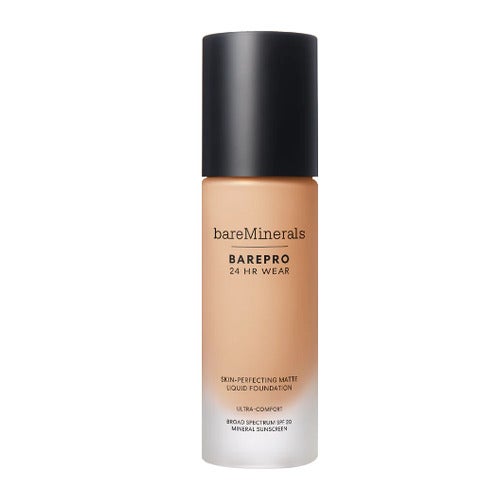 „BareMinerals BarePro 24HR Wear Matte“ skystas makiažo pagrindas SPF 20 Fair 10 Neutral 30 ml