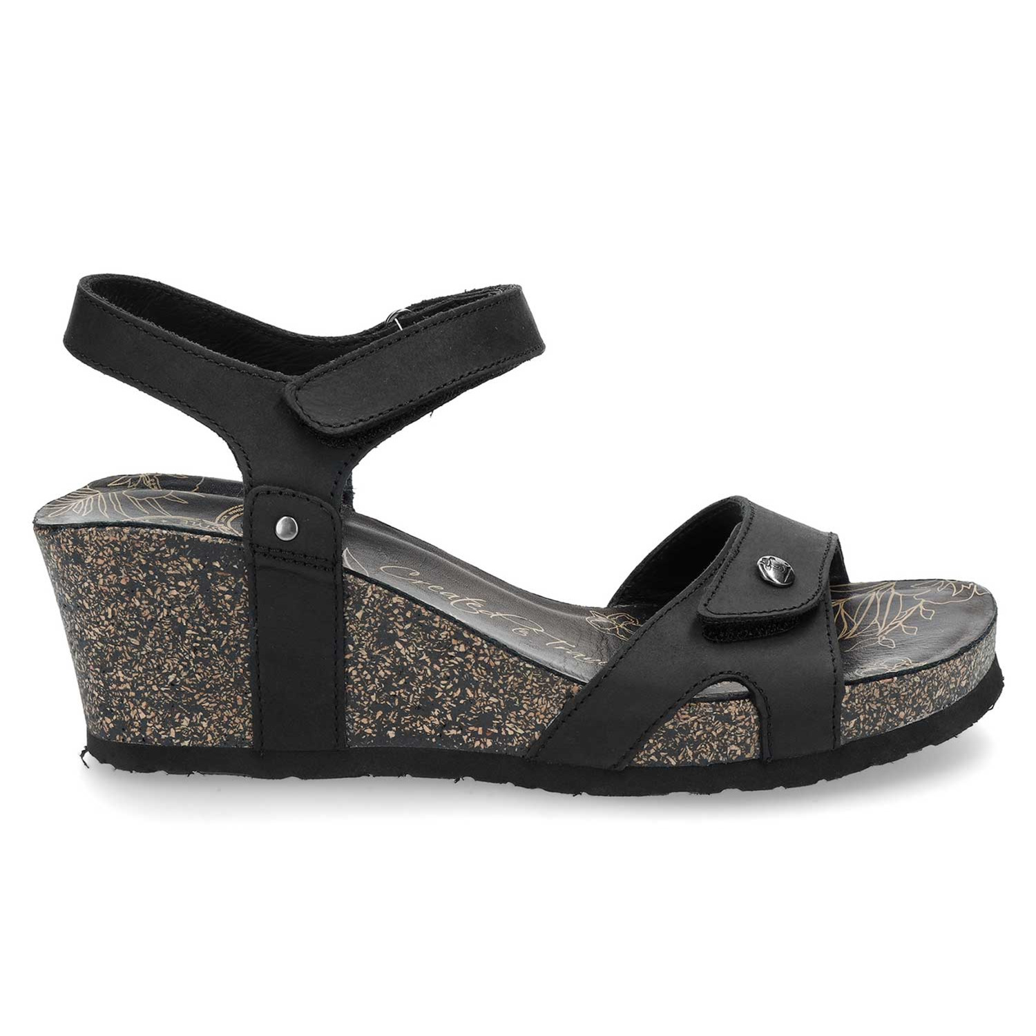 Panama Jack Julia Basics B, Keilsandaletten, Damen, Schwarz (Negro Black)