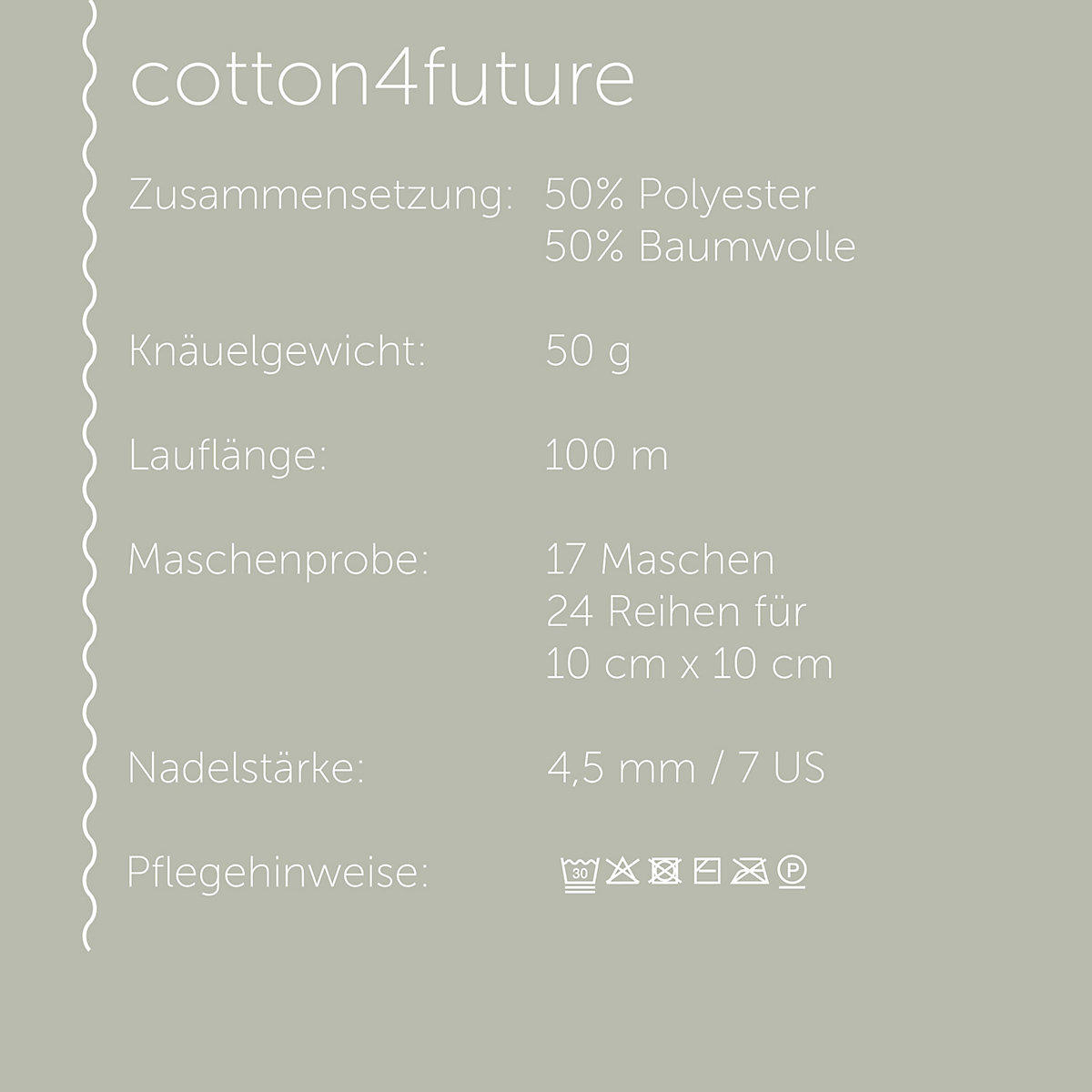 Handstrickgarne cotton4future, 50g Coral