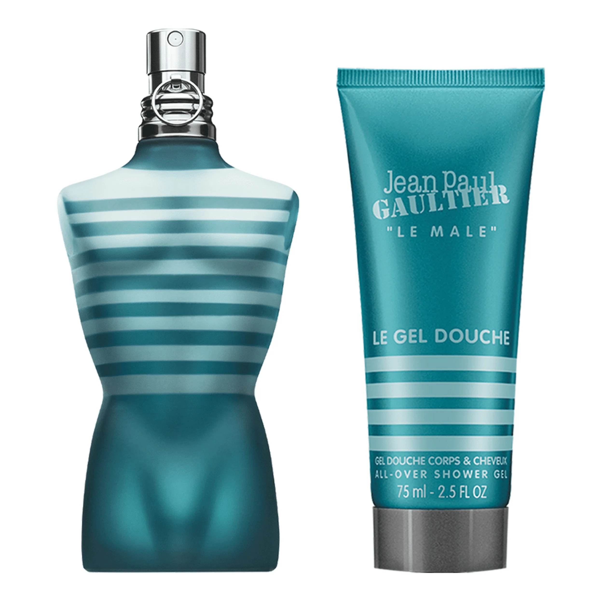Le Male Cofre de regalo Le Male Eau de Toilette + Gel de ducha - Set de perfume, eau de toilette, gel de baño y ducha para hombre