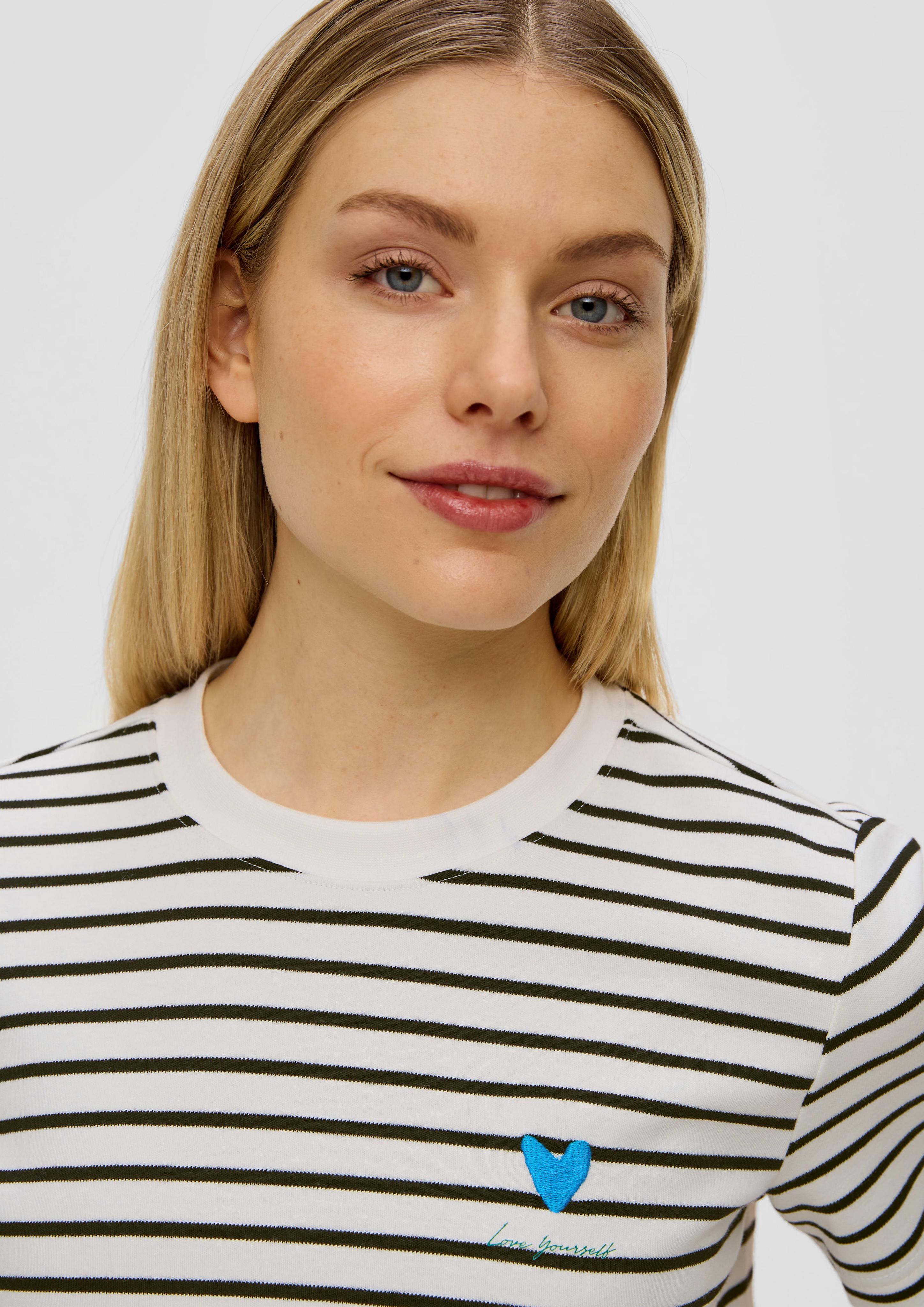 T-Shirt mit Streifenmuster  2141812-99G2