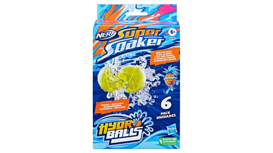 Hasbro - Nerf Super Soaker Hydro Balls 6er-Pack