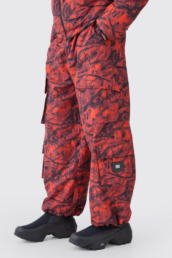 Camouflage Cargo-Hose mit elastischem Bund