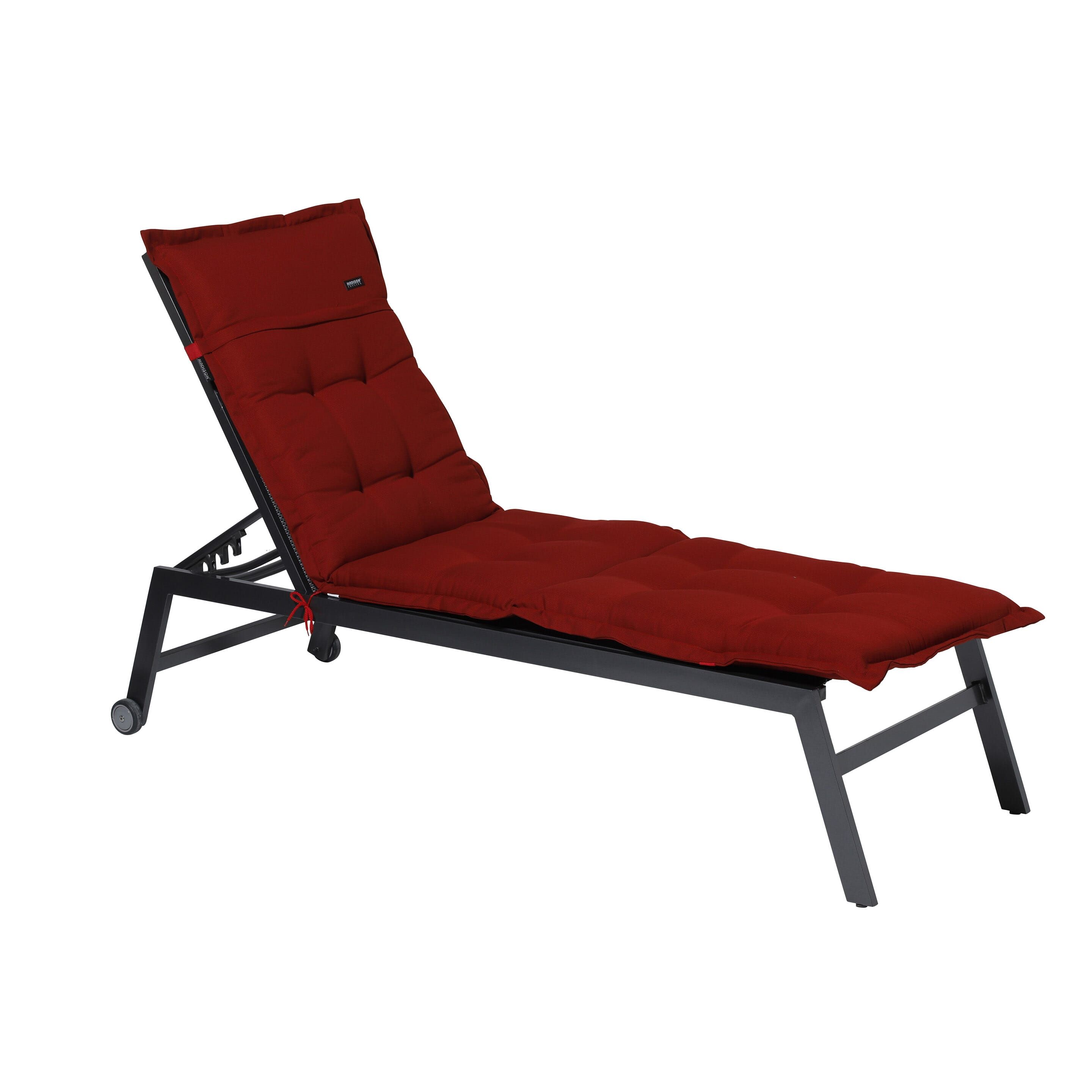 Madison Rib Red 200x65 Liegekissen