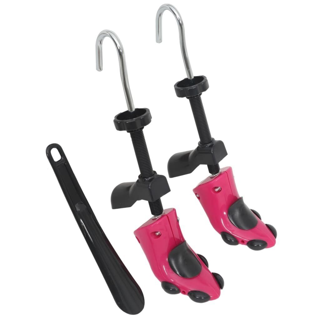 vidaXL Schuhspanner Schuhspanner mit Schuhanzieher Rosa EU 34-40 Kunststoff (1-tlg)