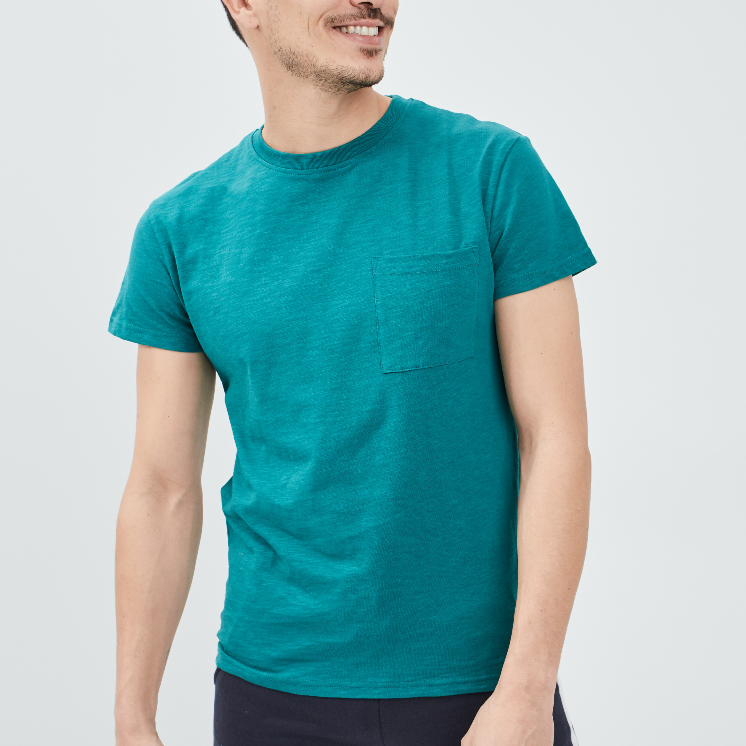 T-shirt manches courtes vert menthe homme | La Halle
