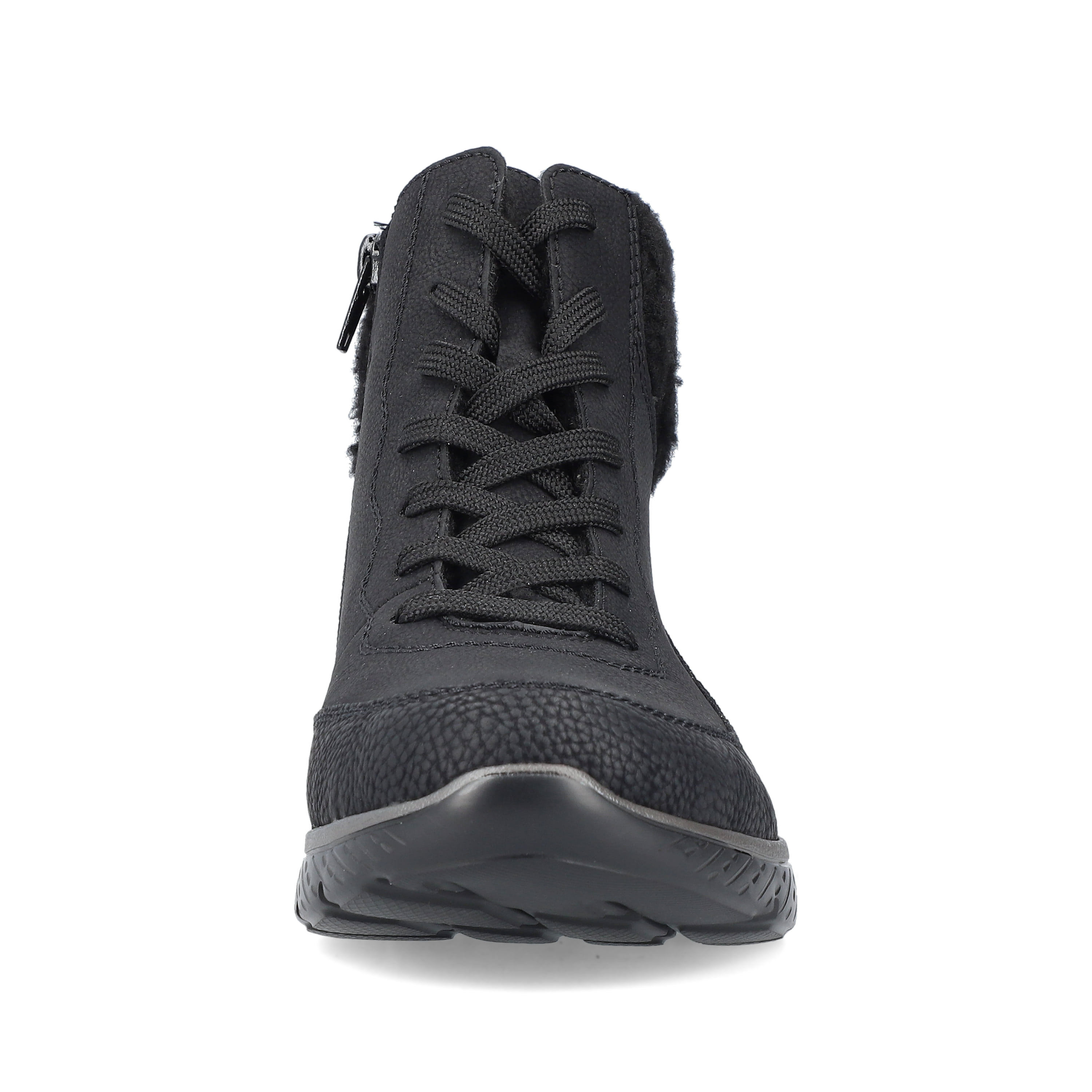 Rieker Damen Schnürstiefel tiefschwarz