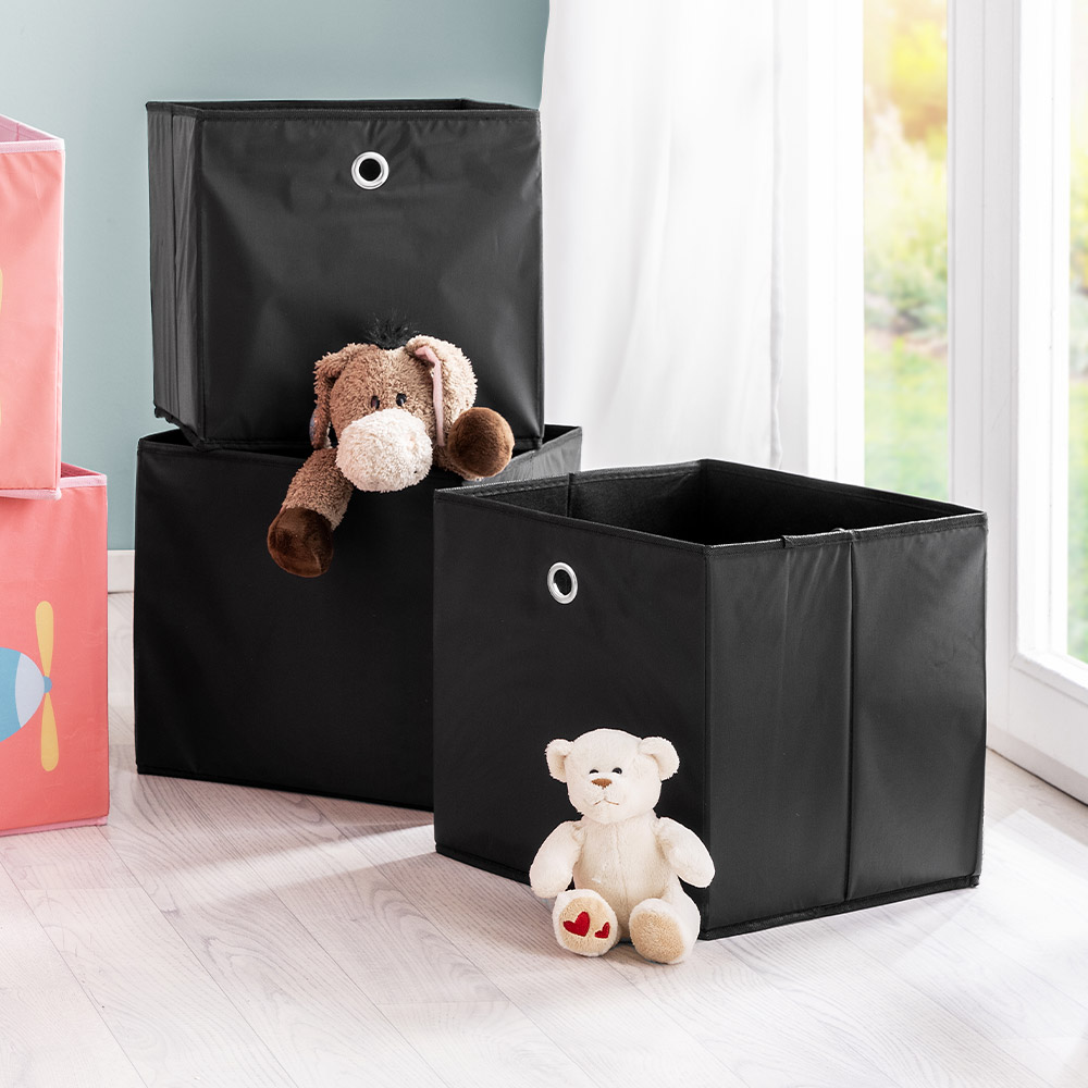 Trendstabil Aufbewahrungsbox 3er-Set - Anthrazit