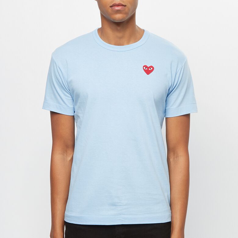 Comme des Garcons Play Play Red Heart T-Shirt blue