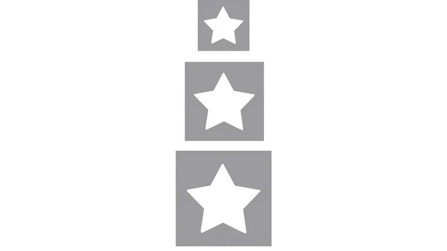 rayher Motivstanzer 3er Set Sterne1,6cm+2,54cm+3,81cm