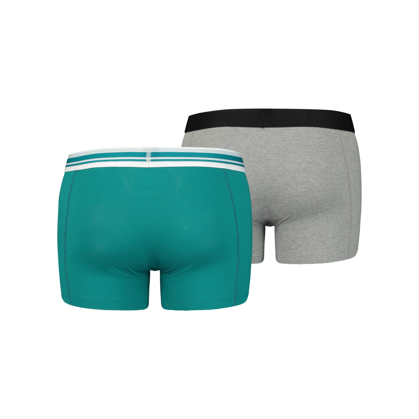 PUMA Placed Logo Boxer 2er Pack Grau Grün F032