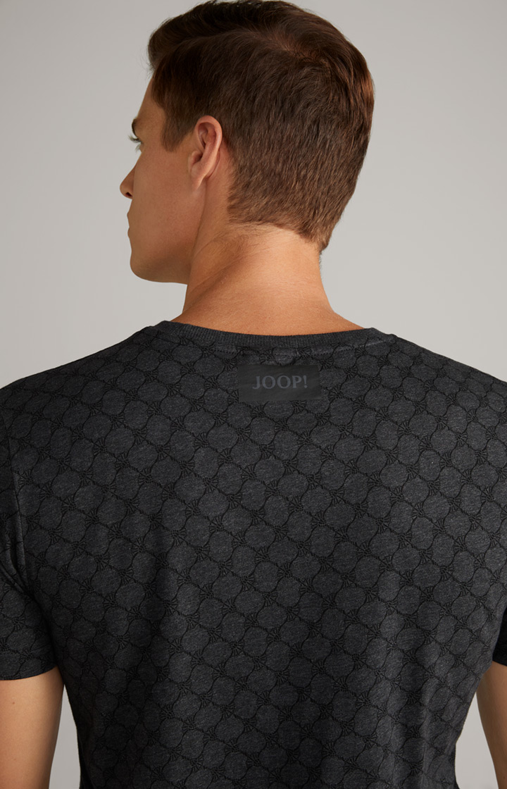 Loungewear T-Shirt in Anthrazit meliert