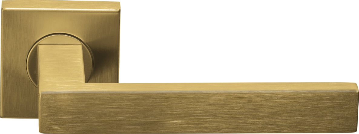 Formani 1501D066IMXX0 BASICS BSQ2-G λαβή πόρτας με ελατήρια σε τετράγωνη ροζέτα PVD ματ χρυσό