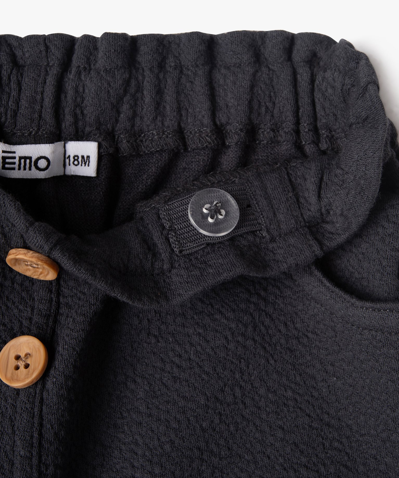 Ensemble bébé fille 2 pièces : short et collants chauds gris fonce | GEMO