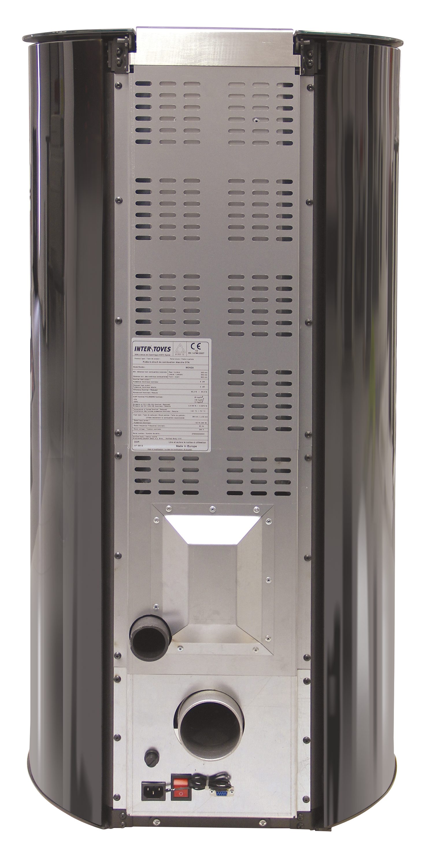 interstoves Pelletofen Verone Glass mit WLAN, 8,00 kW, Pelletofen