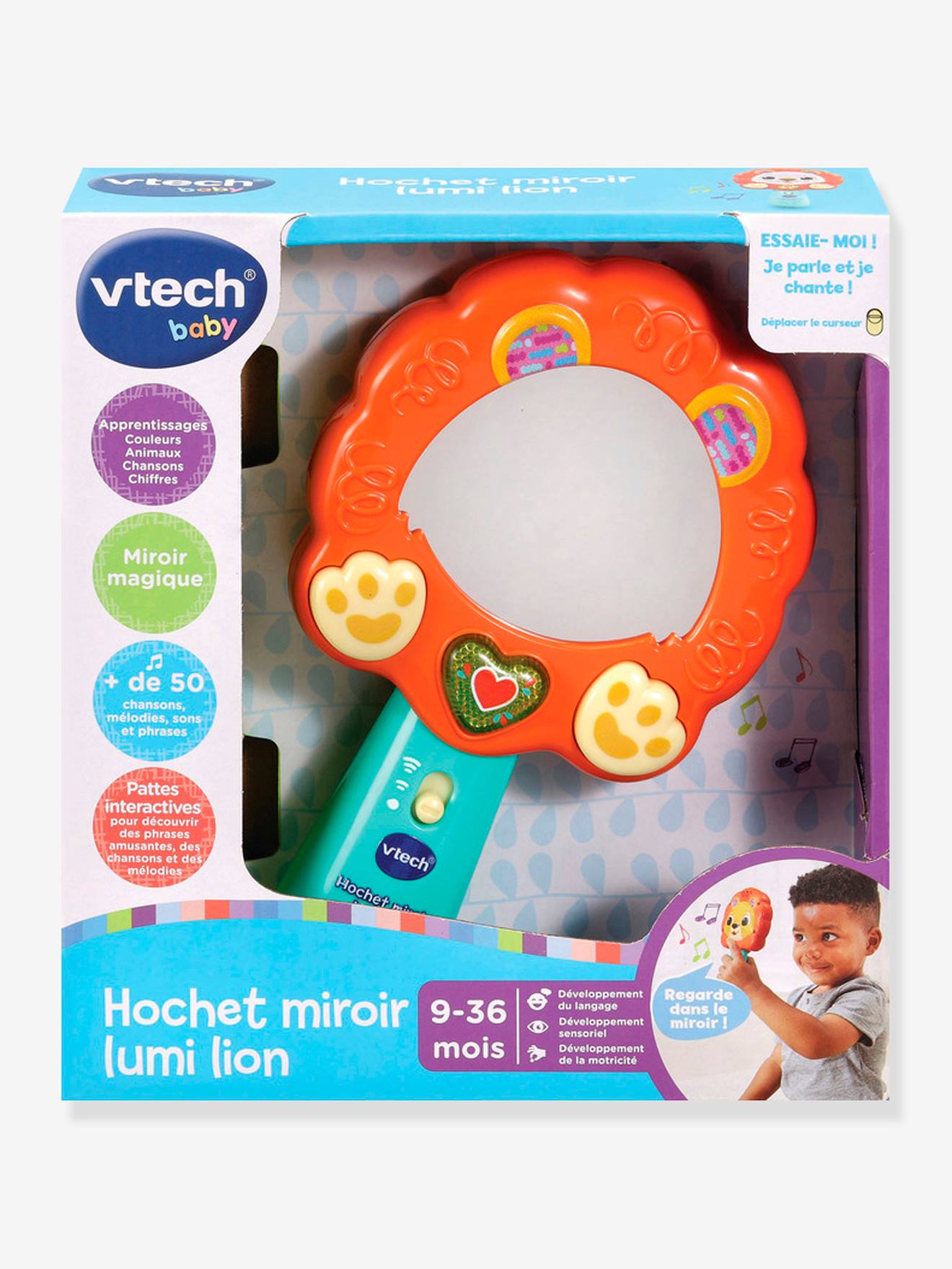 Hochet Miroir Lumi VTECH orange