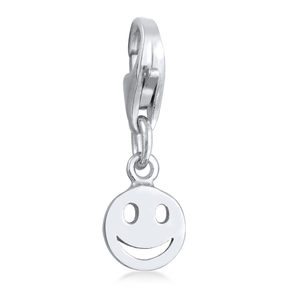 Nenalina Nenalina Amulette Charm femme pendentif smile emoji de base en argent 925 sterlin Pendentif