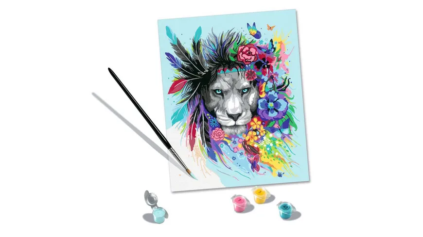 Ravensburger Beschäftigung - CreArt - Malen nach Zahlen 20130 – Boho Lion