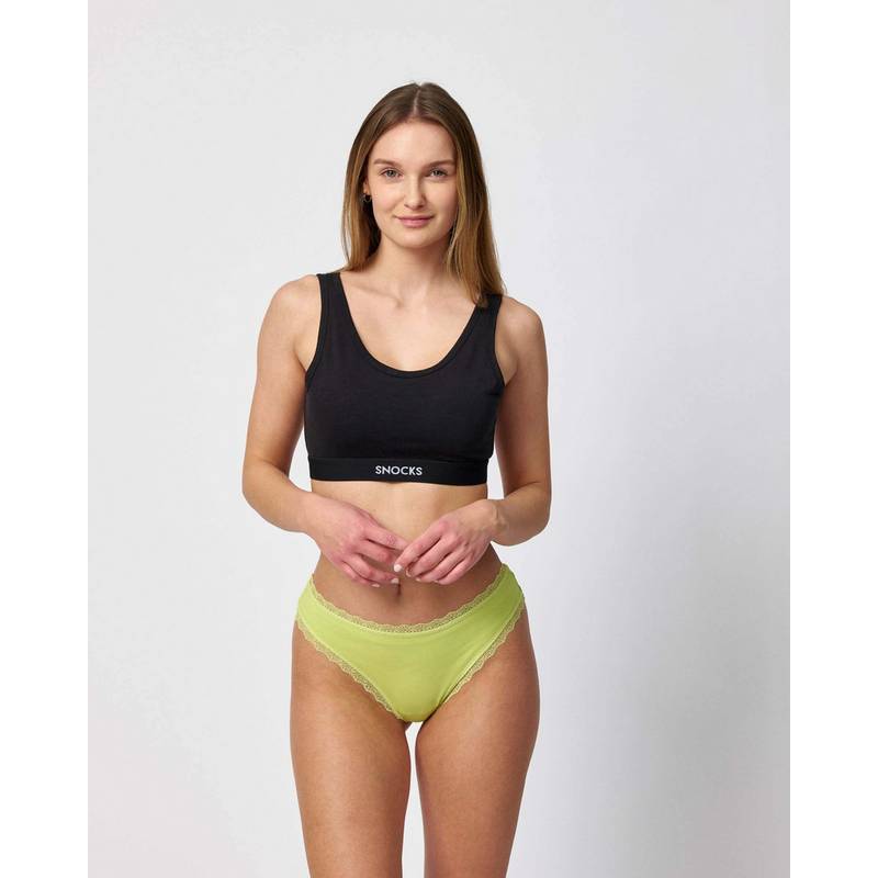 Snocks Tangas mit Spitze aus Bio-Baumwolle Unterhose Damen