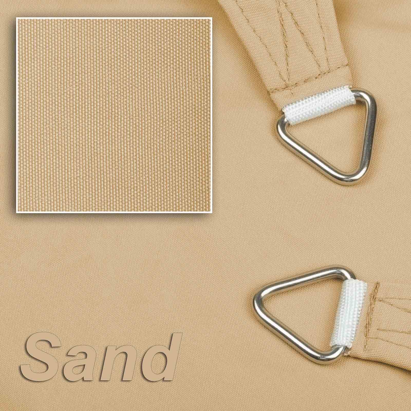 hanSe® Sonnensegel hanSe® Sonnensegel 100% Polyester PES Sonnenschutz Marken-Sonnensegel, (1-tlg), 3x4x4m