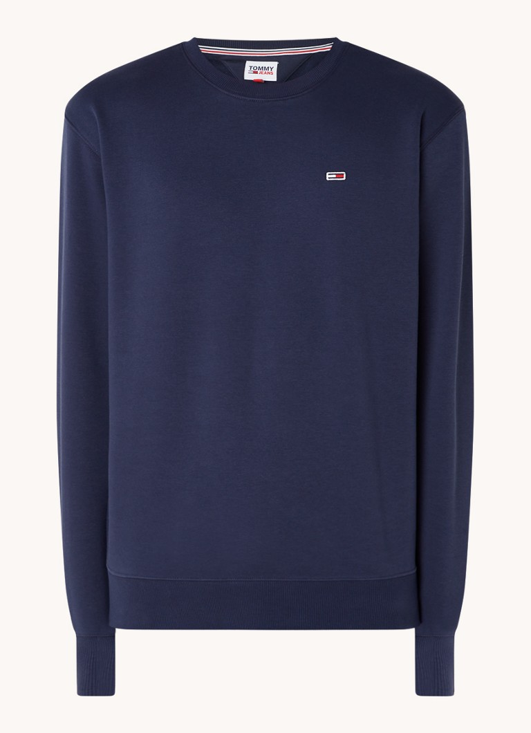 Tommy Hilfiger crew neck sweater with logo embroidery