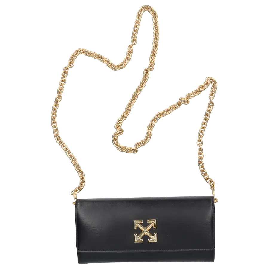 Off-White - Wallet on Chain JITNEY Kalbsleder - schwarz
