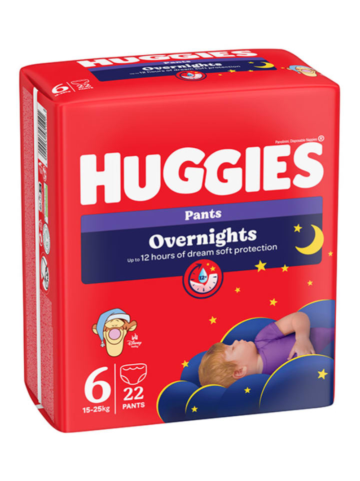HUGGIES 4er-Set: Overnight-Höschenwindeln Gr. 6, 15-25 kg (4x 22 Stück) günstig kaufen onesize