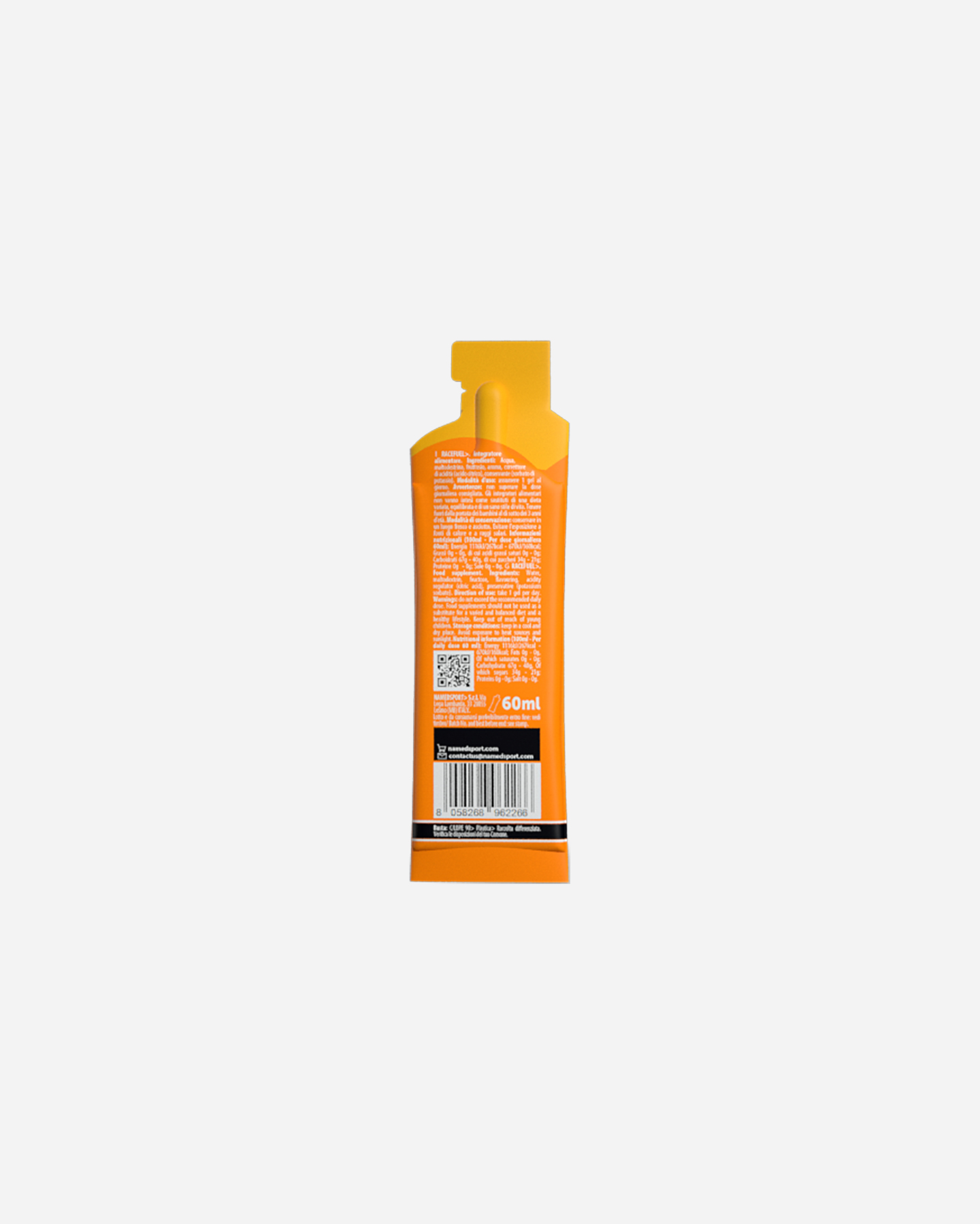 Energetico Named Sport Race Fuel Gel Orange 60ml 1FO-GEL-CYCL-01