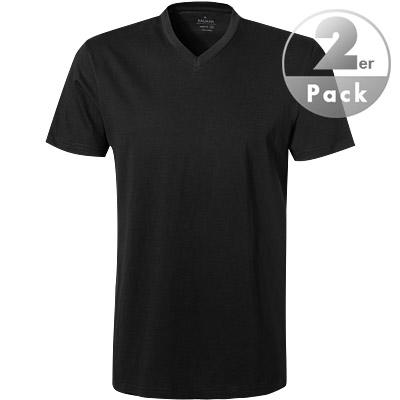 RAGMAN, T-Shirt, Regular Fit, Baumwolle, schwarz