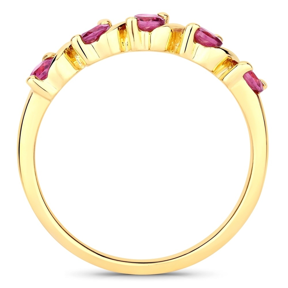 Rafaela Donata Bague Argent sterling Rhodolite en Or jaune Bague