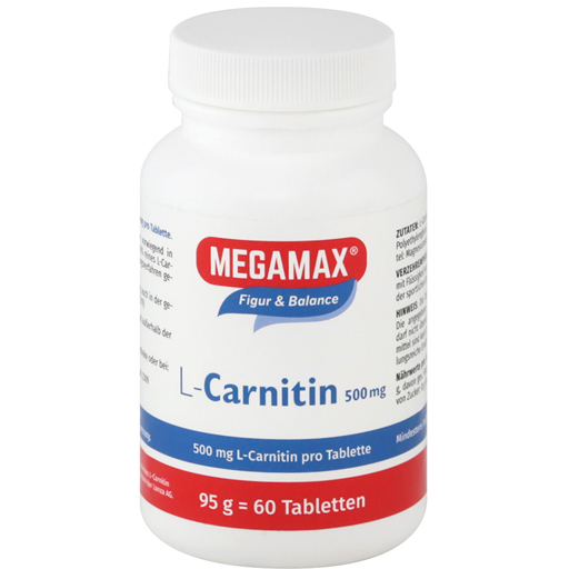 MEGAMAX L-Carnitin 500 mg Tabletten  60 St  Tabletten