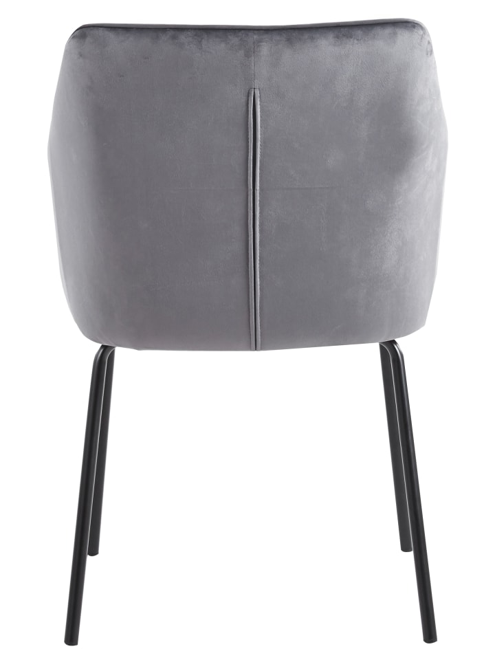 VCM  1er Esszimmerstuhl Küchenstuhl Armlehne Valia in Hellgrau günstig kaufen onesize