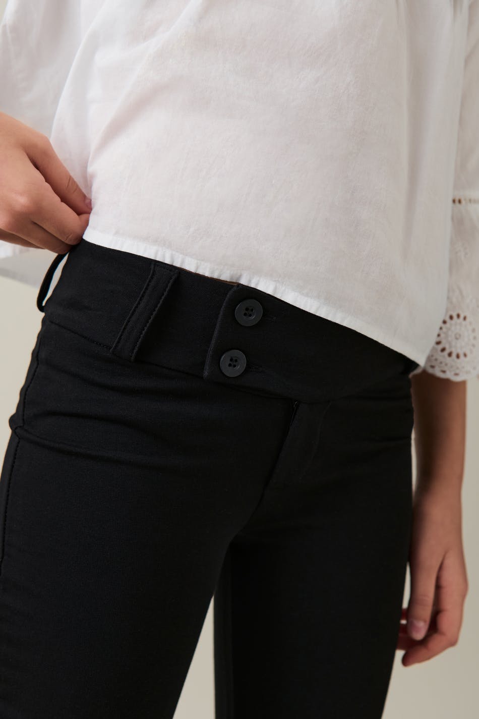 Y low waist bootcut trousers