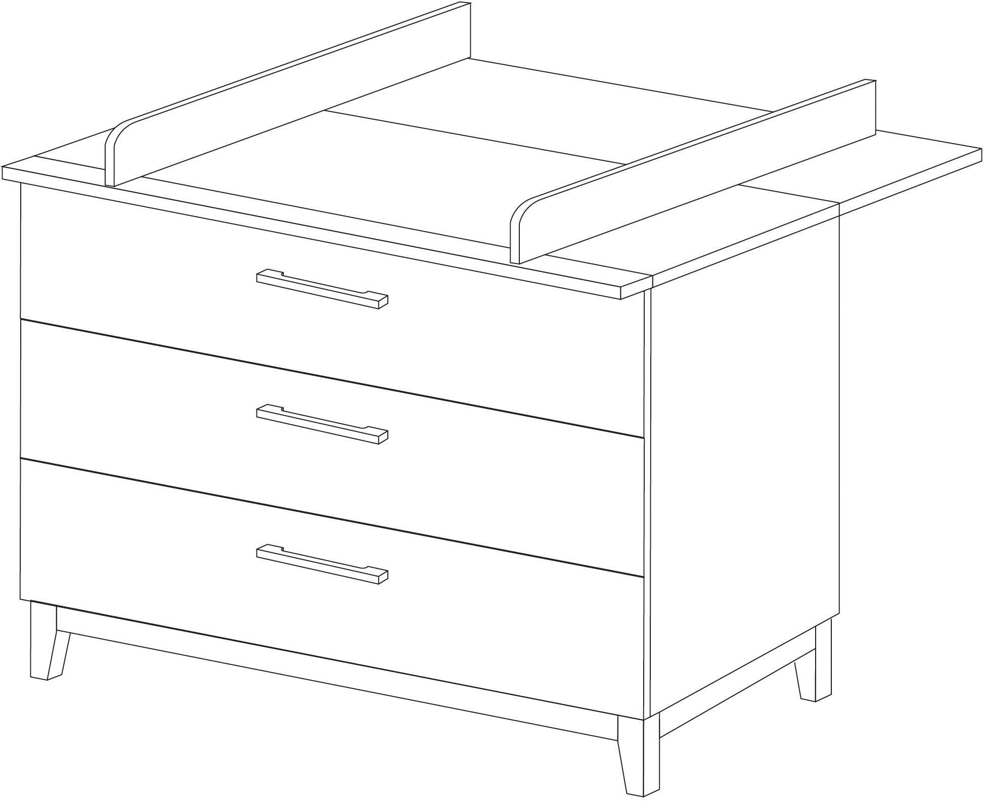 roba® Wickelkommode Caro, breit