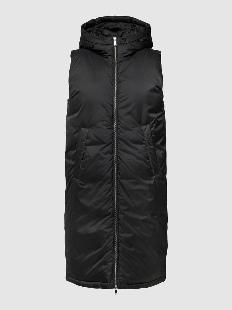 Weste mit Eingrifftaschen Modell 'PUFFER VEST' in schwarz