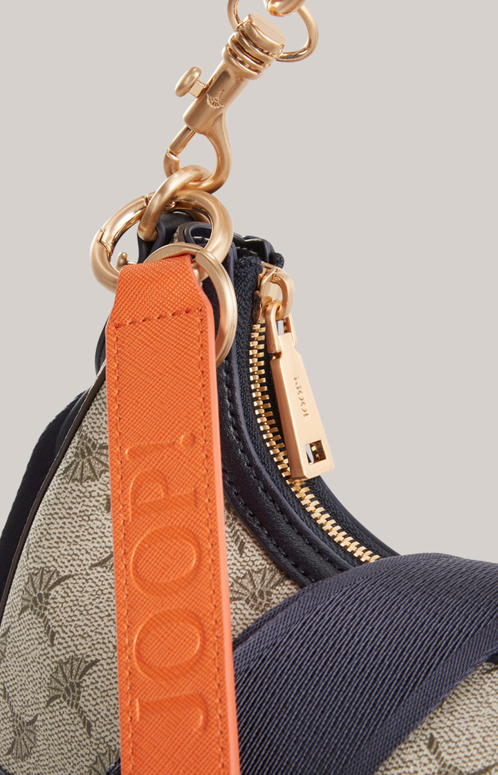 Schultertasche Mazzolino Edition Annina in Beige/Blau