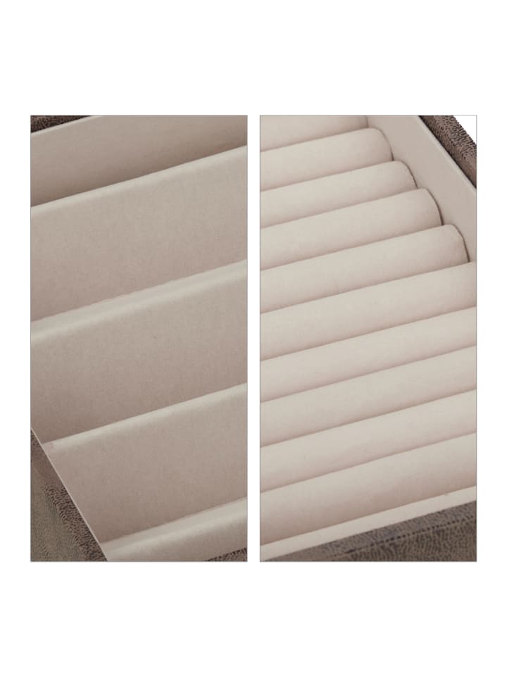 relaxdays Schmuckkästchen in Braun - (B)30 x (H)5 x (T)21 cm günstig kaufen onesize