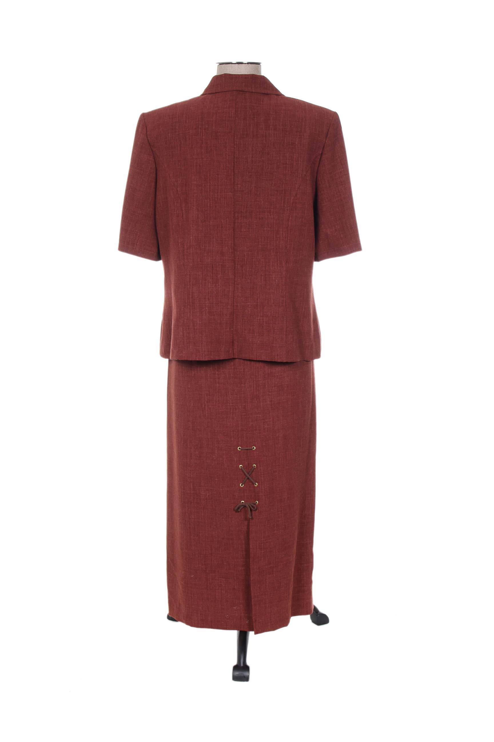 Francoise De France Jupe Veste Femme couleur marron