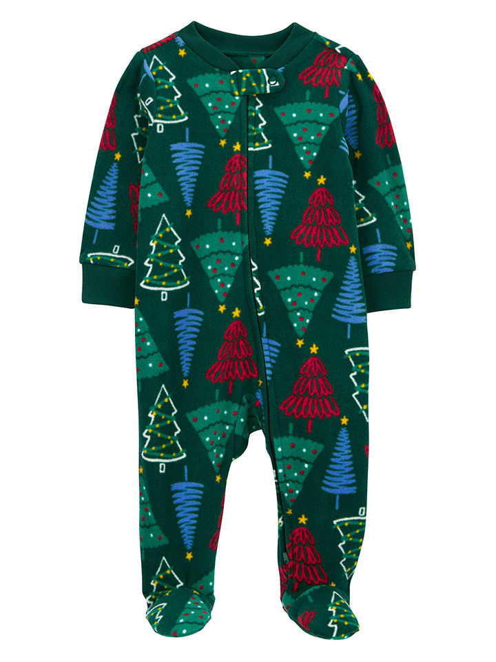 carter's Fleece-Strampler in Grün günstig kaufen