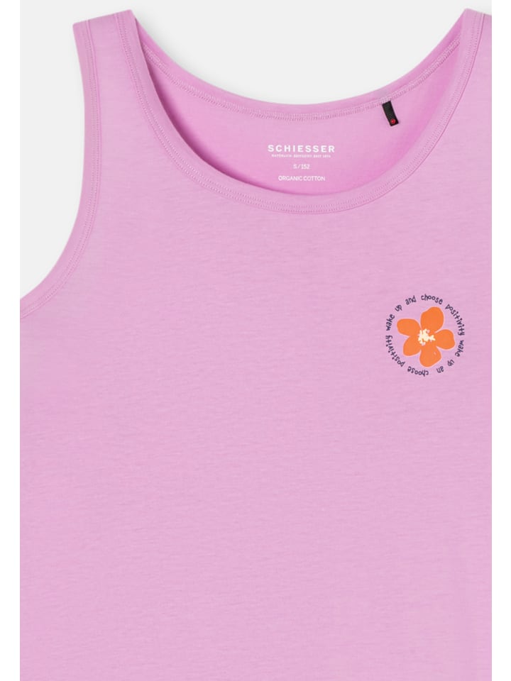 Schiesser Schlafanzug Organic Cotton in Rosa günstig kaufen 140