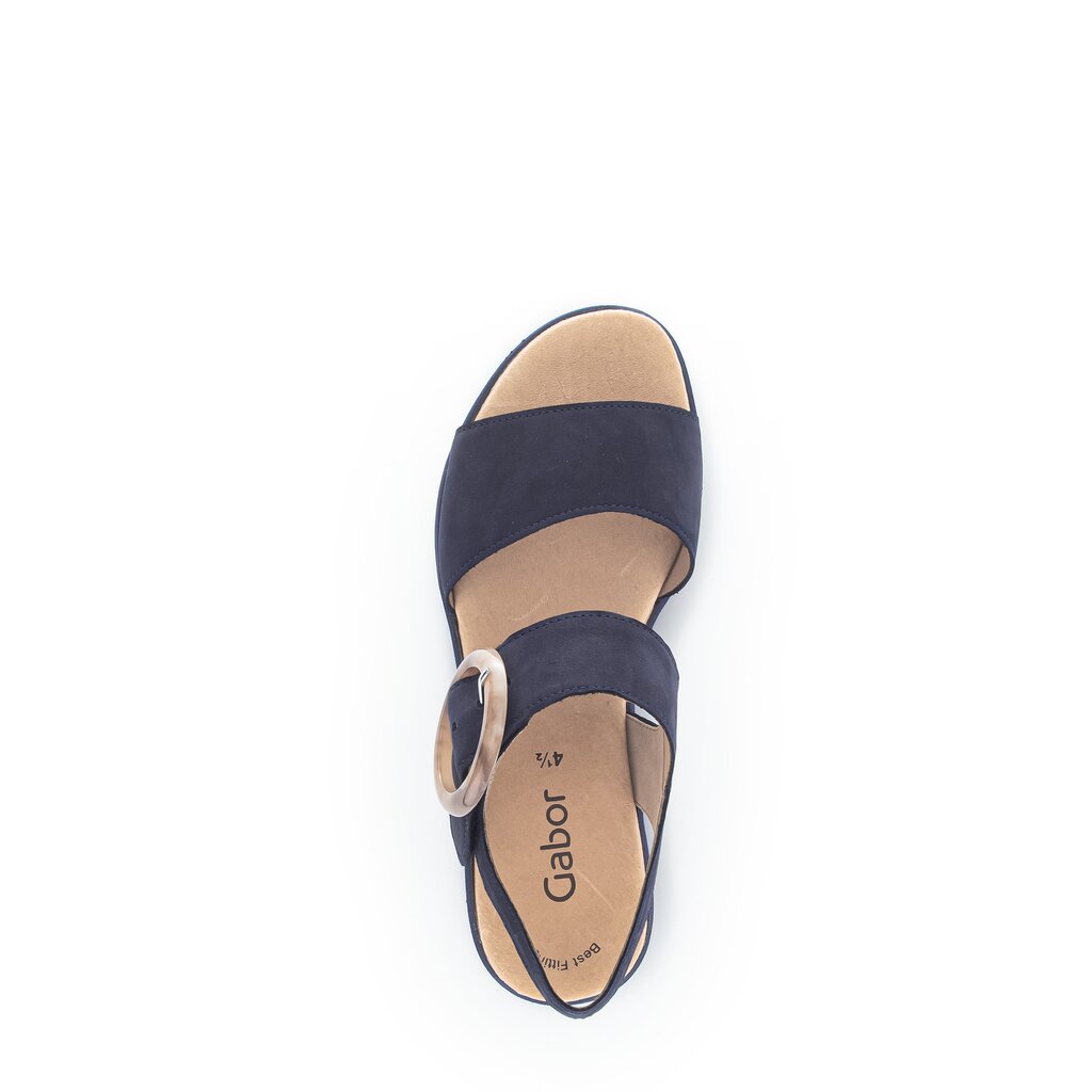 Gabor fashion Plateau Sandale blau