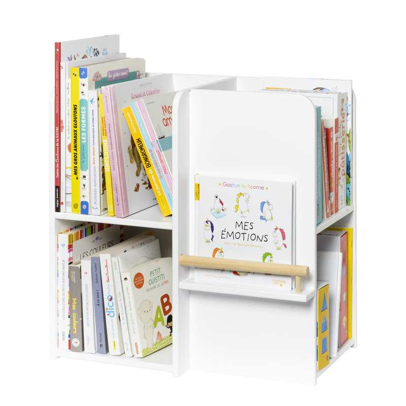 Petite bibliothèque multifaces blanc Oxybul
