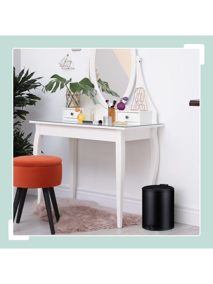 relaxdays Kosmetikeimer in Schwarz - 5 Liter günstig kaufen onesize