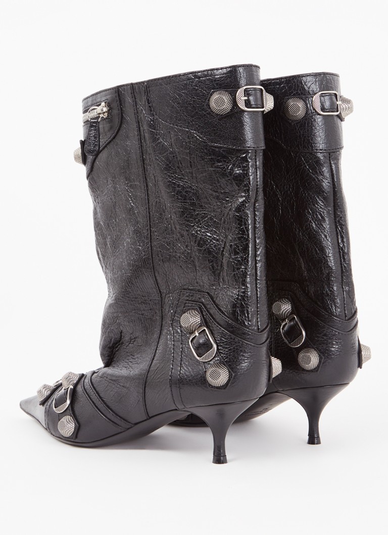 Ghete la gleznă Balenciaga Cagole din piele lată de vițel.