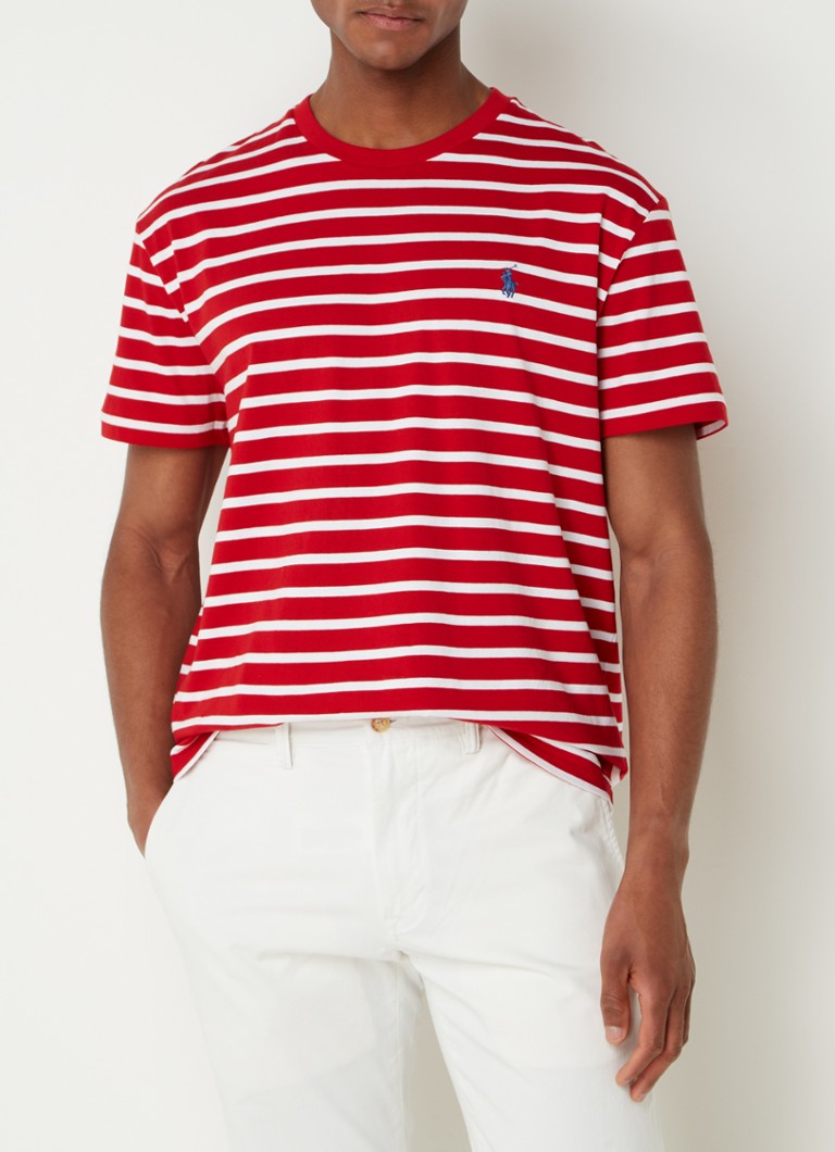 Ralph Lauren T-shirt with stripe print and logo embroidery