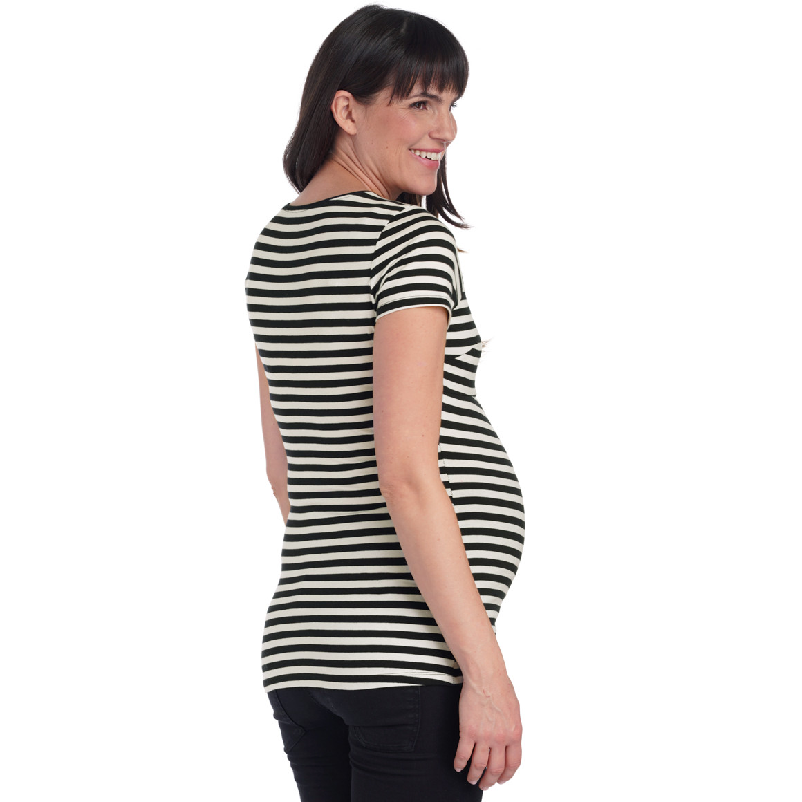 2 Damen Umstands-T-Shirts mit Stillfunktion