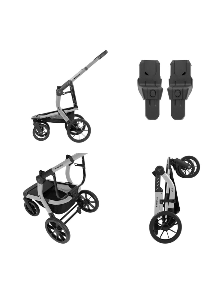 Kikkaboo Kombikinderwagen Irene 3 in 1 in grau günstig kaufen onesize