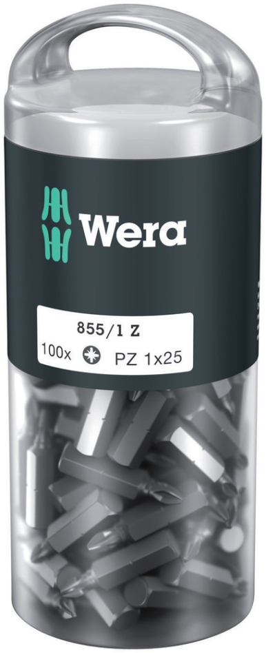 Wera 05072443001 855/1 Z DIY Bitovi Pozidriv, PZ 1 x 25 mm, 100-delig