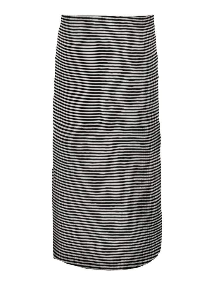 KIDS ONLY Maxirock KOGNELLA LONG SIDE SLIT SKIRT in black w white günstig kaufen