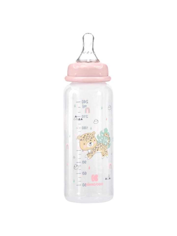 Kikkaboo Babyflasche Savanna PP 240 ml in rosa günstig kaufen onesize